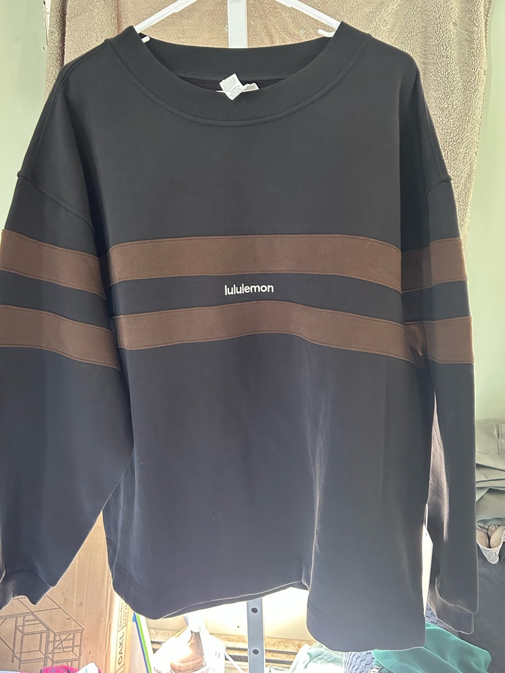 lululemon Steady State Crewneck Pullover with Stripe
